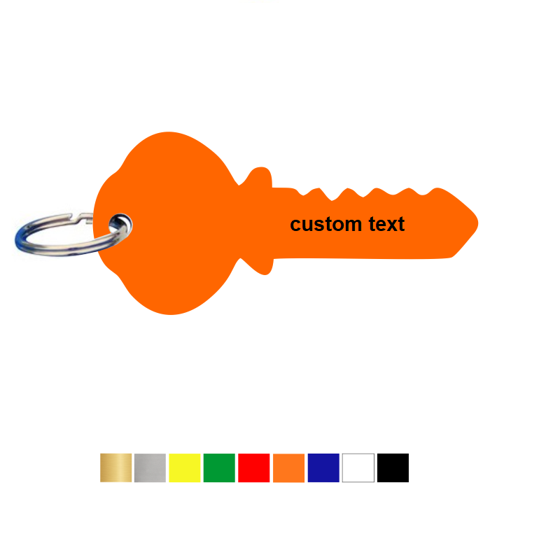 Personalised Key Shaped Key Ring | Custom Key Rings | CombiCraft ...