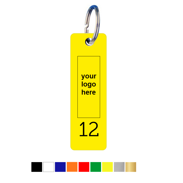 Acrylic Key Tags with Room Number and Logo Engraving | CombiCraft ...