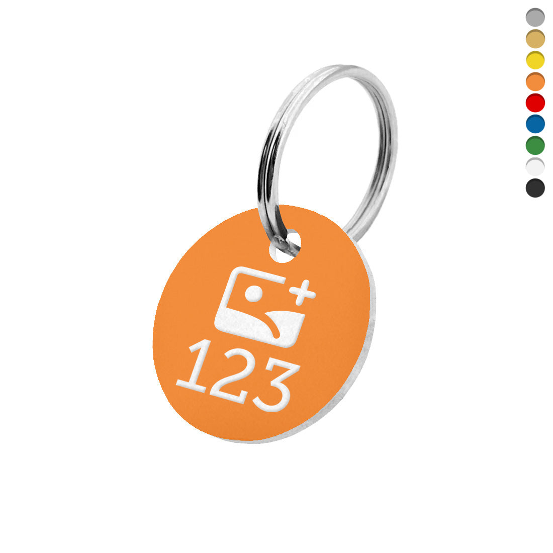 Acrylic Tags With Logo and Number Engraving 