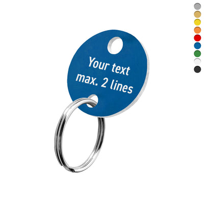 Acyrlic key tags with upto two lines of text engraving and two drill holes top and bottom