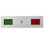 Aluminium Status Sliding Door Sign With Silder In the Middle Of the Sign 