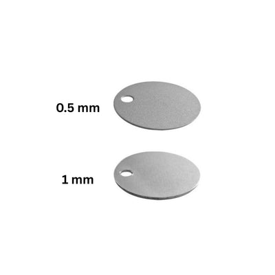 Available Thicknesses for Stamped Aluminium Number Tags