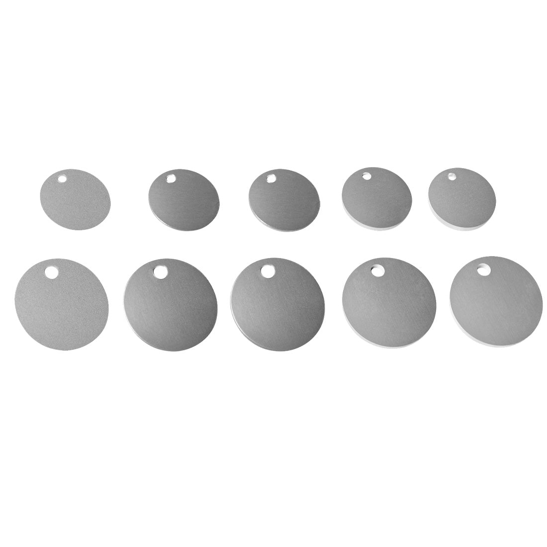 30mm and 40mm Aluminium Identification Tags In 5 different Thickness from 0.5 to 3mm 