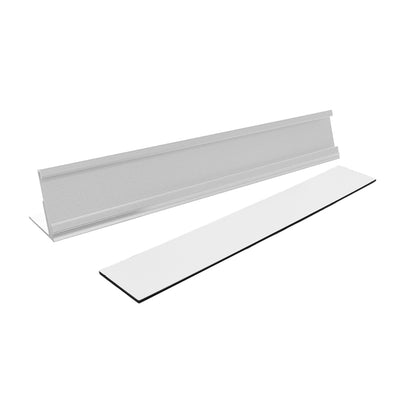 Aluminium Nameplate Acrylic Insert 178x34mm Front View Show in The insert Out of the frame.