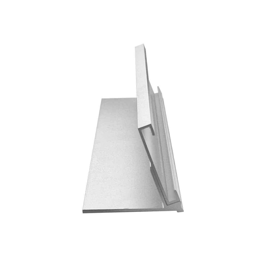 Aluminium Nameplate Acrylic Insert 178x34mm Side View without the insert