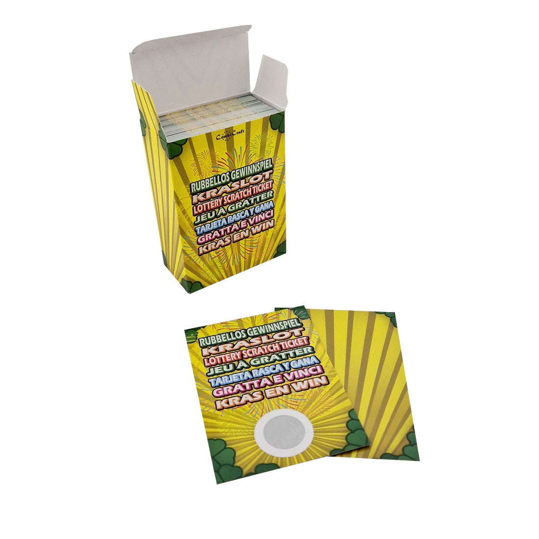 Scratch-Off Cards For Lottery And Box