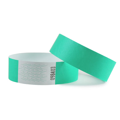 Tyvek Wristbands - Aqua