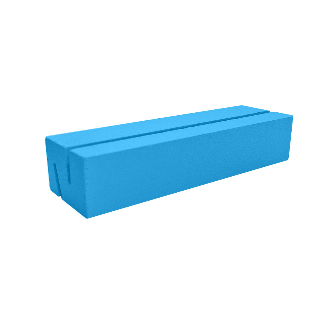 Slotted Menu Sign Holder Blue Beech Wood Menu Base 