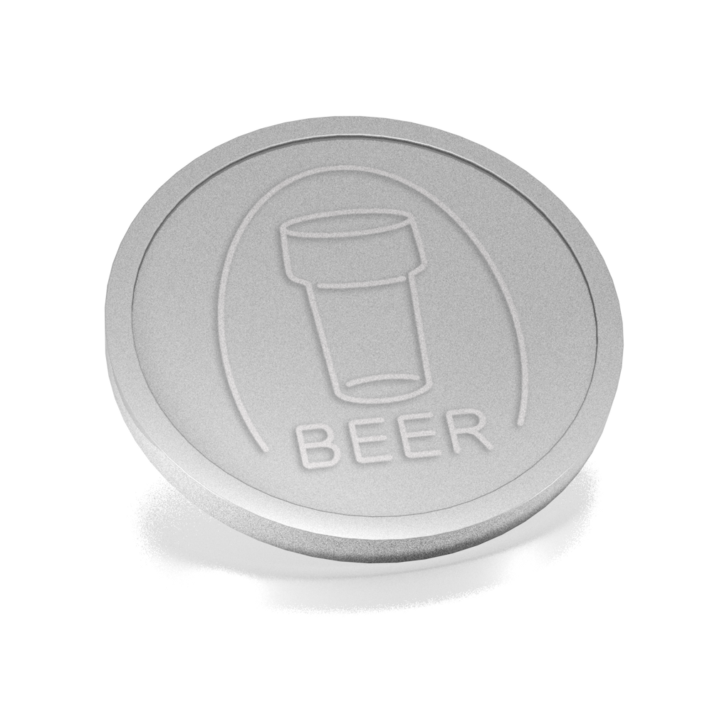 Plastic Drink Tokens Beer Glass 29mm