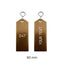 Rectangle Aluminium Hotel Key Tags | Bercy | With Engraving