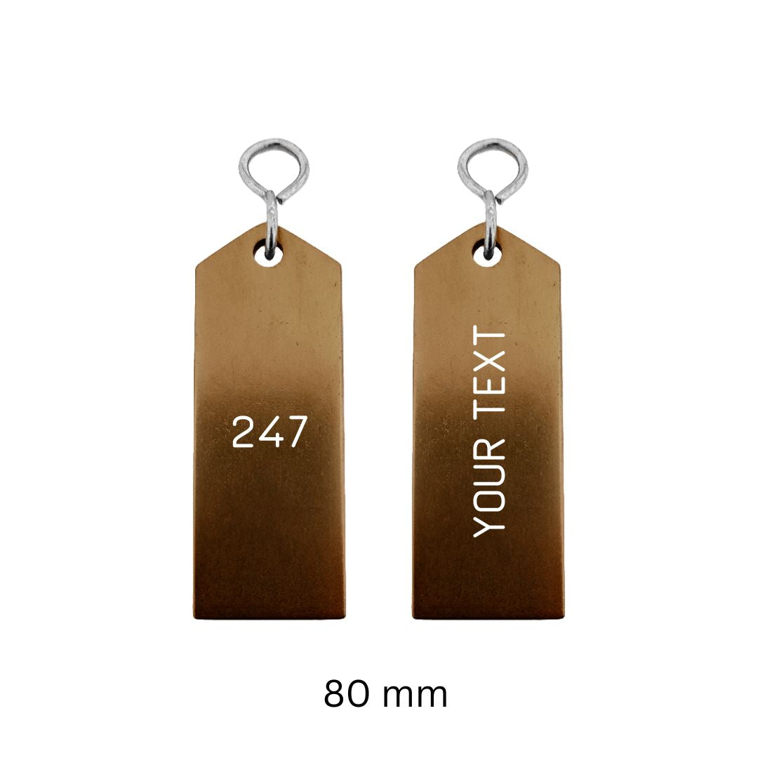 Rectangle Aluminium Hotel Key Tags | Bercy | With Engraving