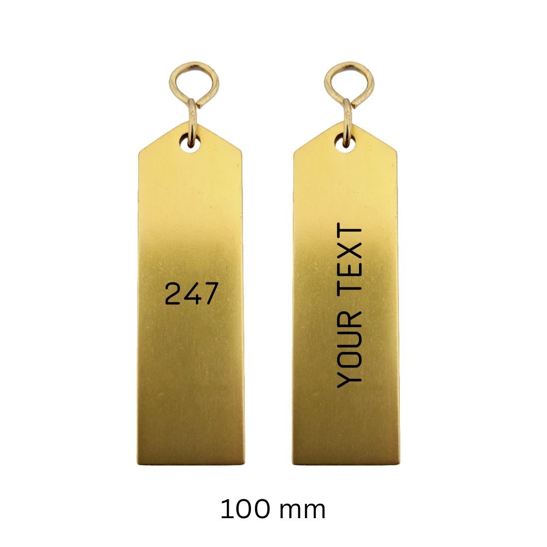 Rectangle Aluminium Hotel Key Tags | Bercy | With Engraving