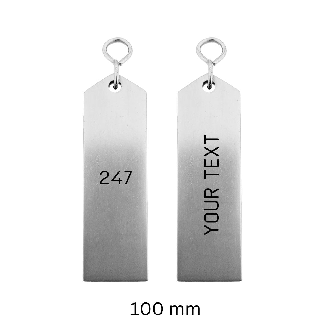 Rectangle Aluminium Hotel Key Tags | Bercy | With Engraving