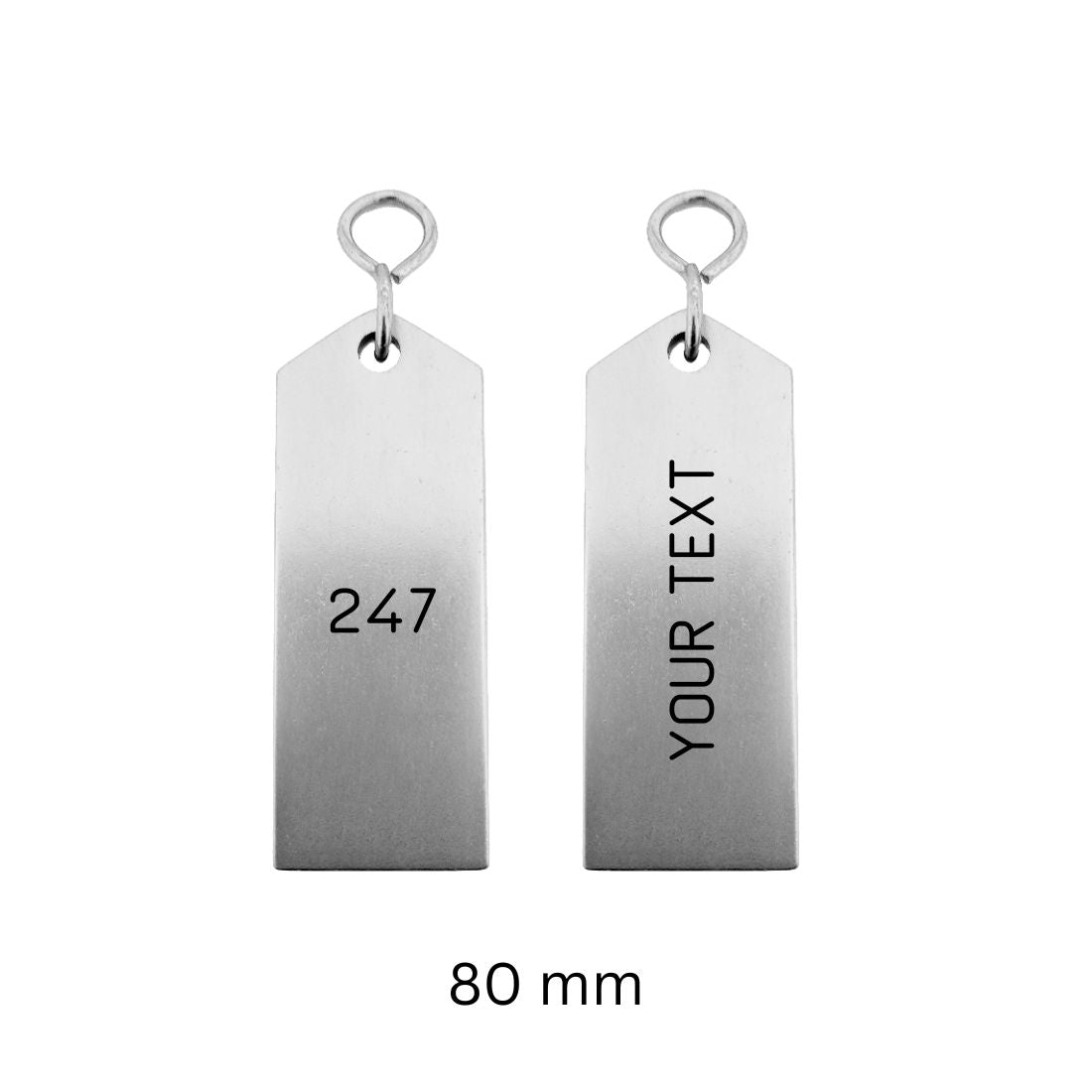 Rectangle Aluminium Hotel Key Tags | Bercy | With Engraving