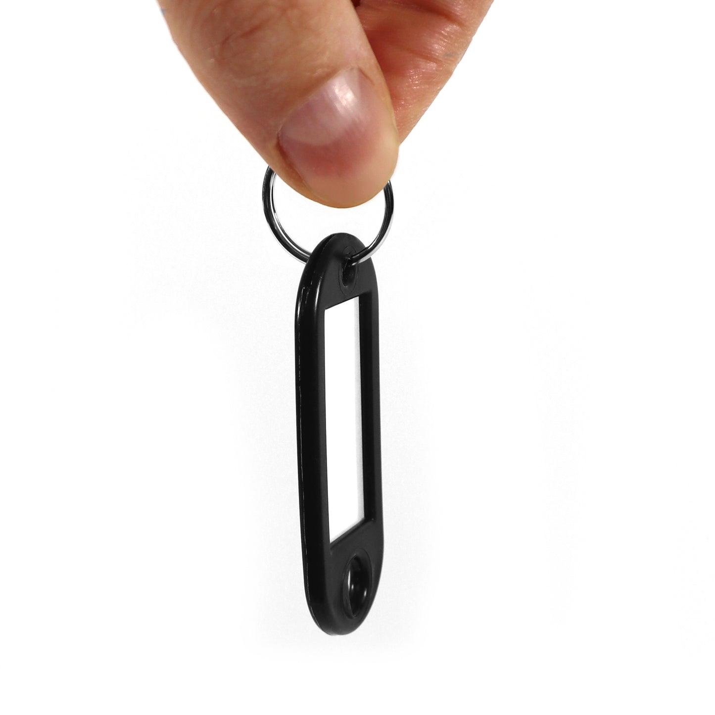 Label Window Key Tags Black 55x22mm 100 Pack