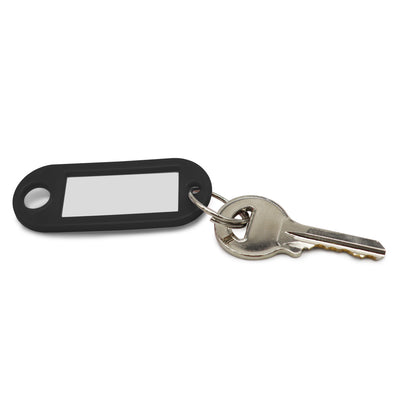 Label Window Key Tags Black 55x22mm 100 Pack