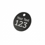 Black Anodised Aluminium ID asset Tags With Number and Text Engraving