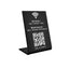 Black Wi-Fi QR Code Table Signs 70x100mm - Plexiglass