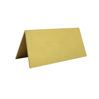 Plain metal Gold Table Sign 100x50mm