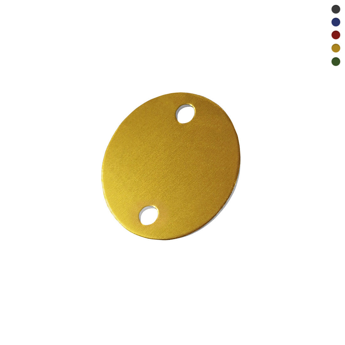 Coloured Aluminium Tags with Two Mounting Holes 