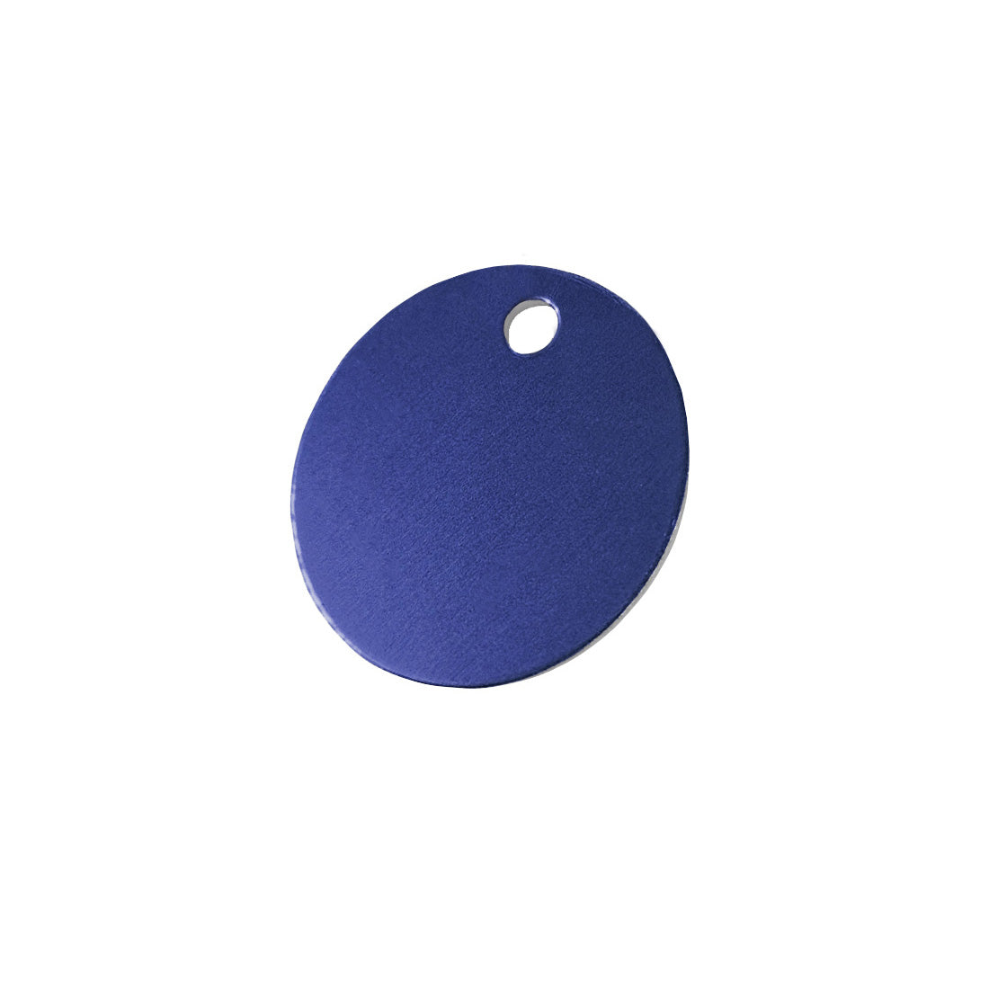 Blue Anodised Aluminium Stamping Blanks for Asset Tagging 30mm or 40mm
