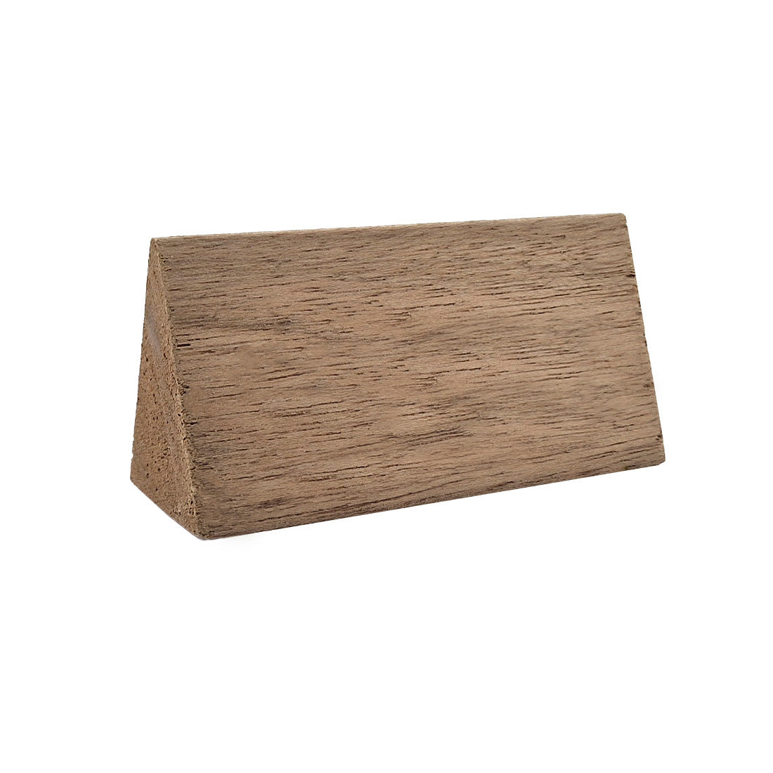 Triangular Table Label Blank Meranti Wood Triangle Table Signs | Plain Wood Block Table Signs ...