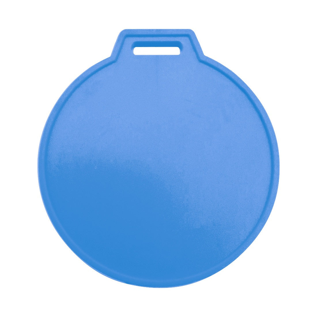 Plastic Round Blank ID Tag Light Blue