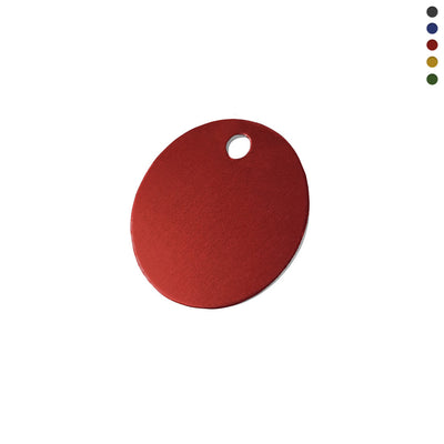 Red Anodised Aluminium Stamping Blanks for Asset Tagging Main Image