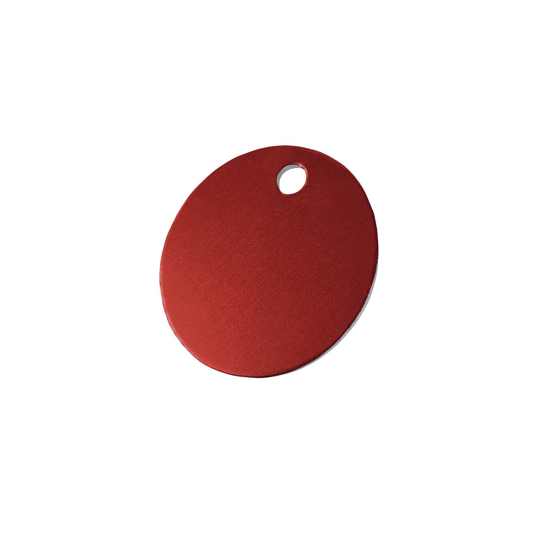 Red Anodised Aluminium Stamping Blanks for Asset Tagging 30mm or 40mm