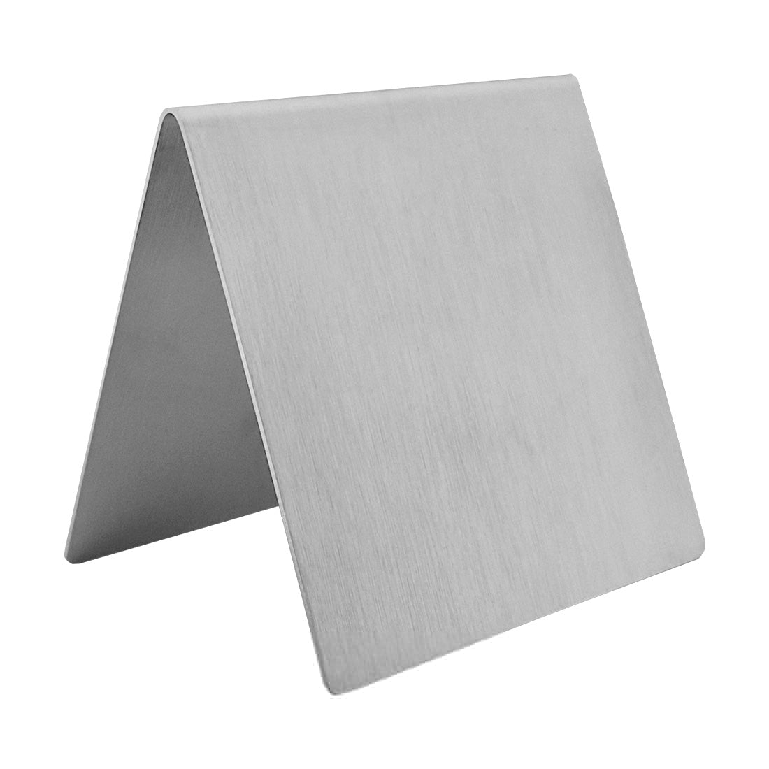 Large Square Stainless Steel Table Signs 100x100mm Without Printing (Blank)