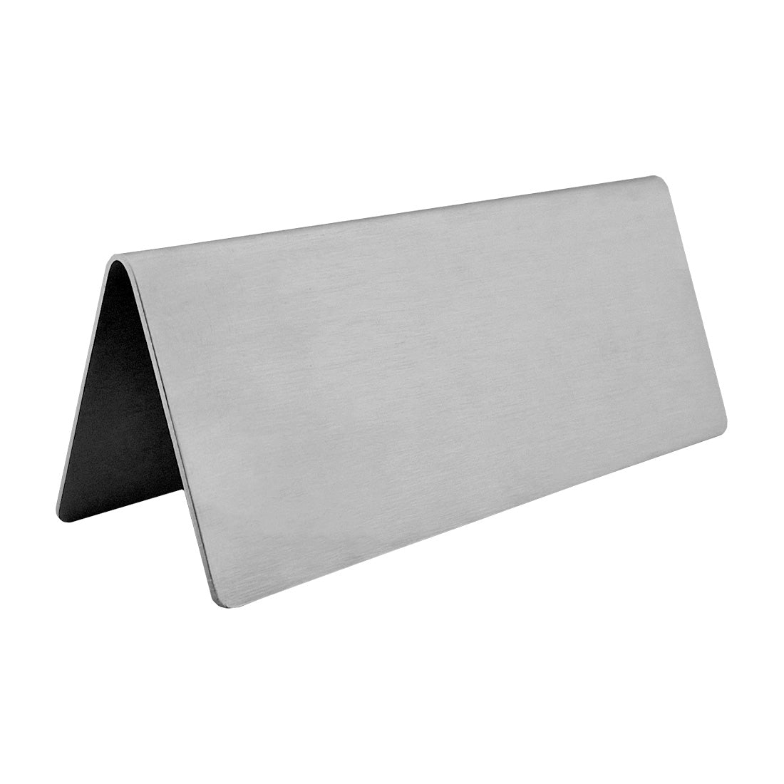 Metal Stainless Steel Table Sign. Horizontal Orientation With Out Printing (Blank) 120x50mm