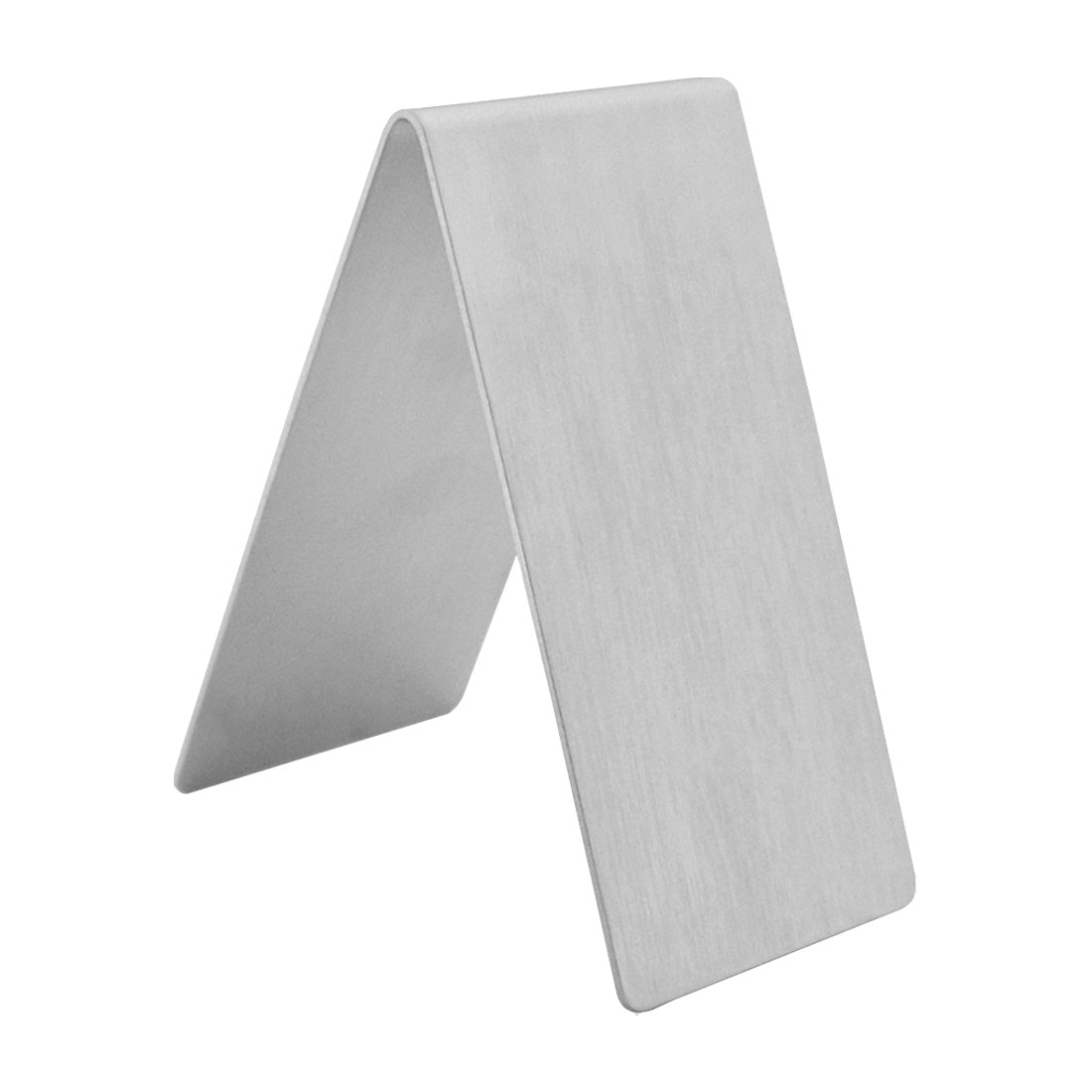 Rectangular Blank Stainless Steel Table Sign 50x100mm