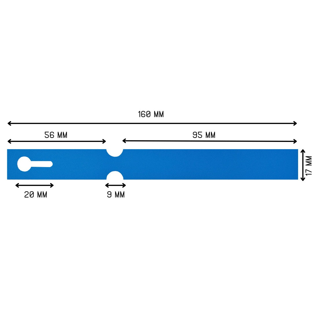 Loop Lock Labels On Roll | Blue Self-Tie TT-Printer Plant Tags 160x17mm ...