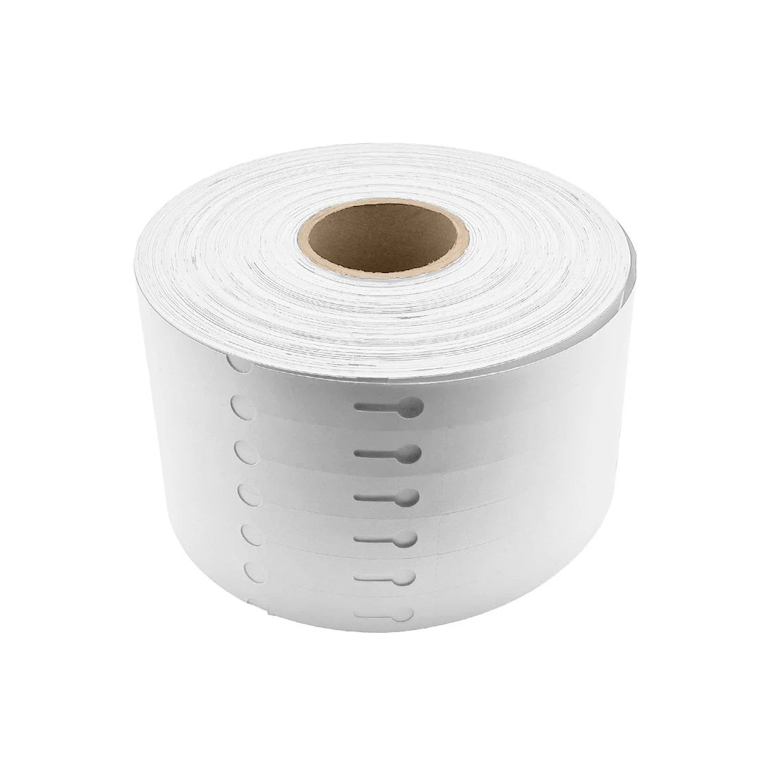 Loop Lock Labels On A Roll White