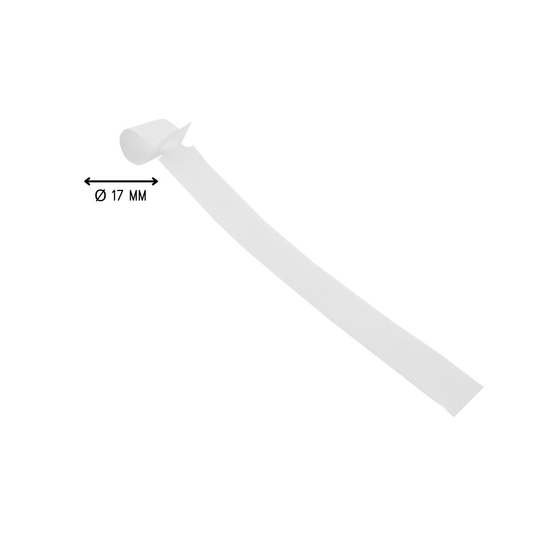 Loop Dimentions of Wrap Around Tags White 200x17mm