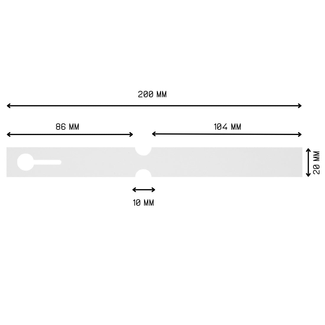 Plant Loop Lock Labels On Roll 200x20mm - Yellow 1000 Pack