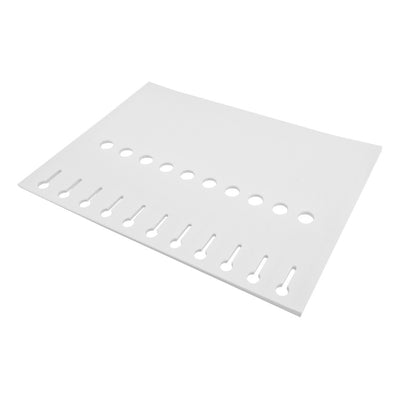 Laser-printable loop lock labels on sheets for custom labelling