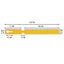 Plant Labels Yellow Wrap Around Tags 250x25mm
