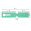 Loop Tags 260x50mm Green