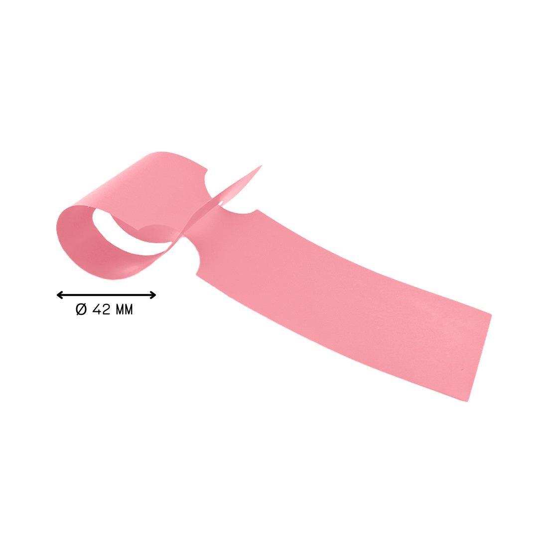 Plastic Wrap Around Labels Pink 260x50mm 