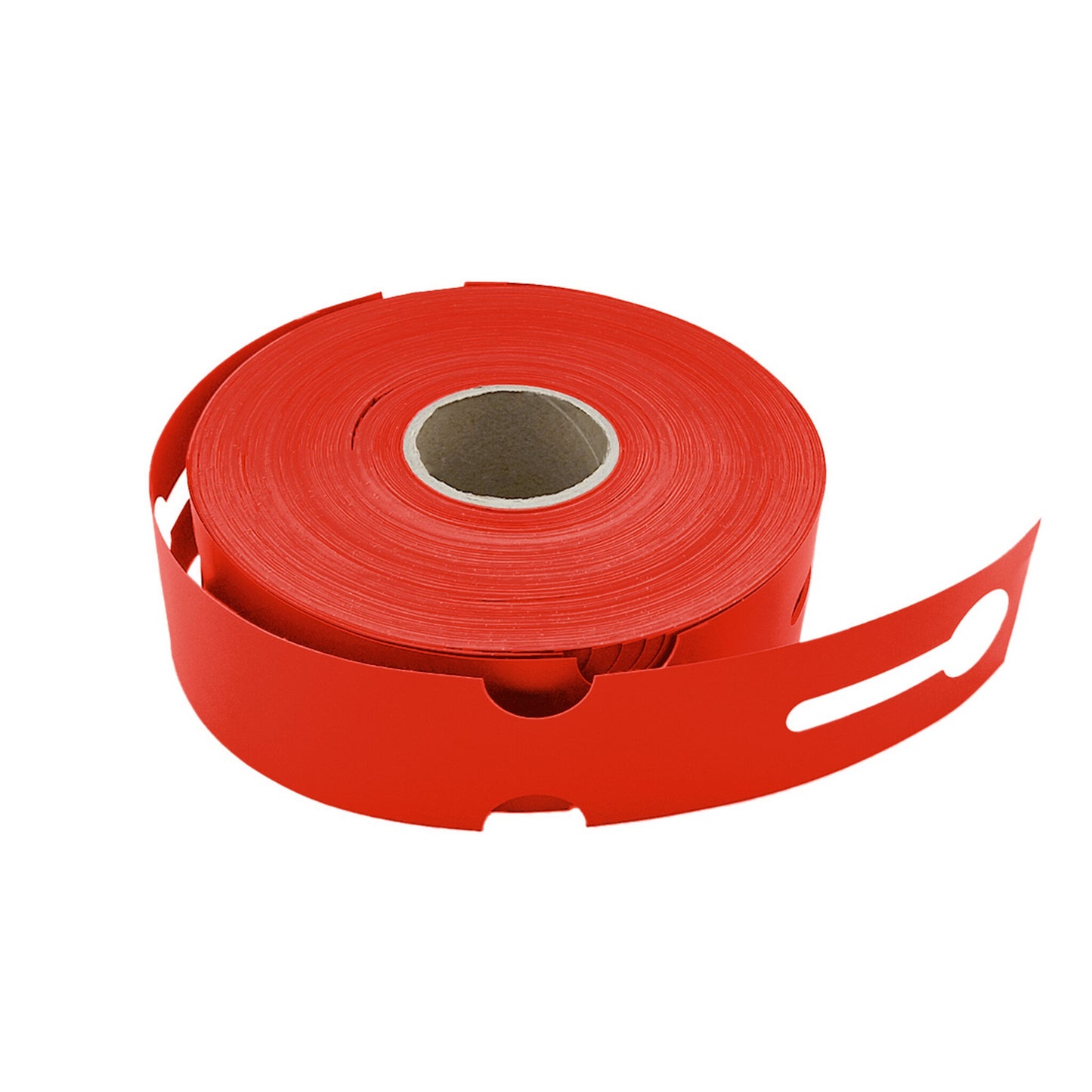 Red Self-tie Tags On Roll 