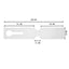 Loop Tags White 260x50mm
