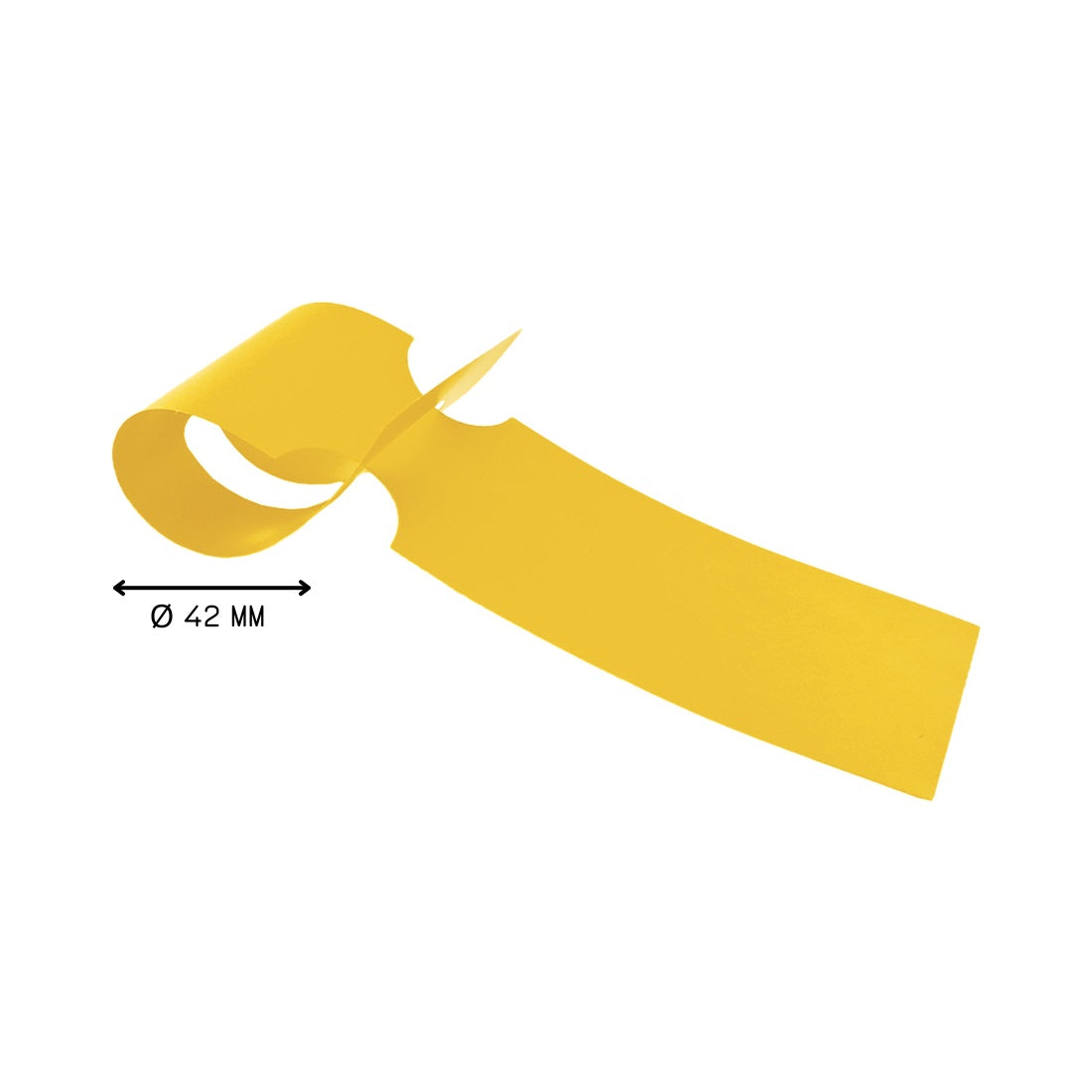 Plant Wrap Around Labels 260x50mm Yellow On Roll
