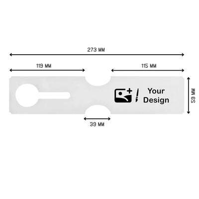Custom Printed Loop Lock Labels 273x59mm - 6 Colours  100 Pack