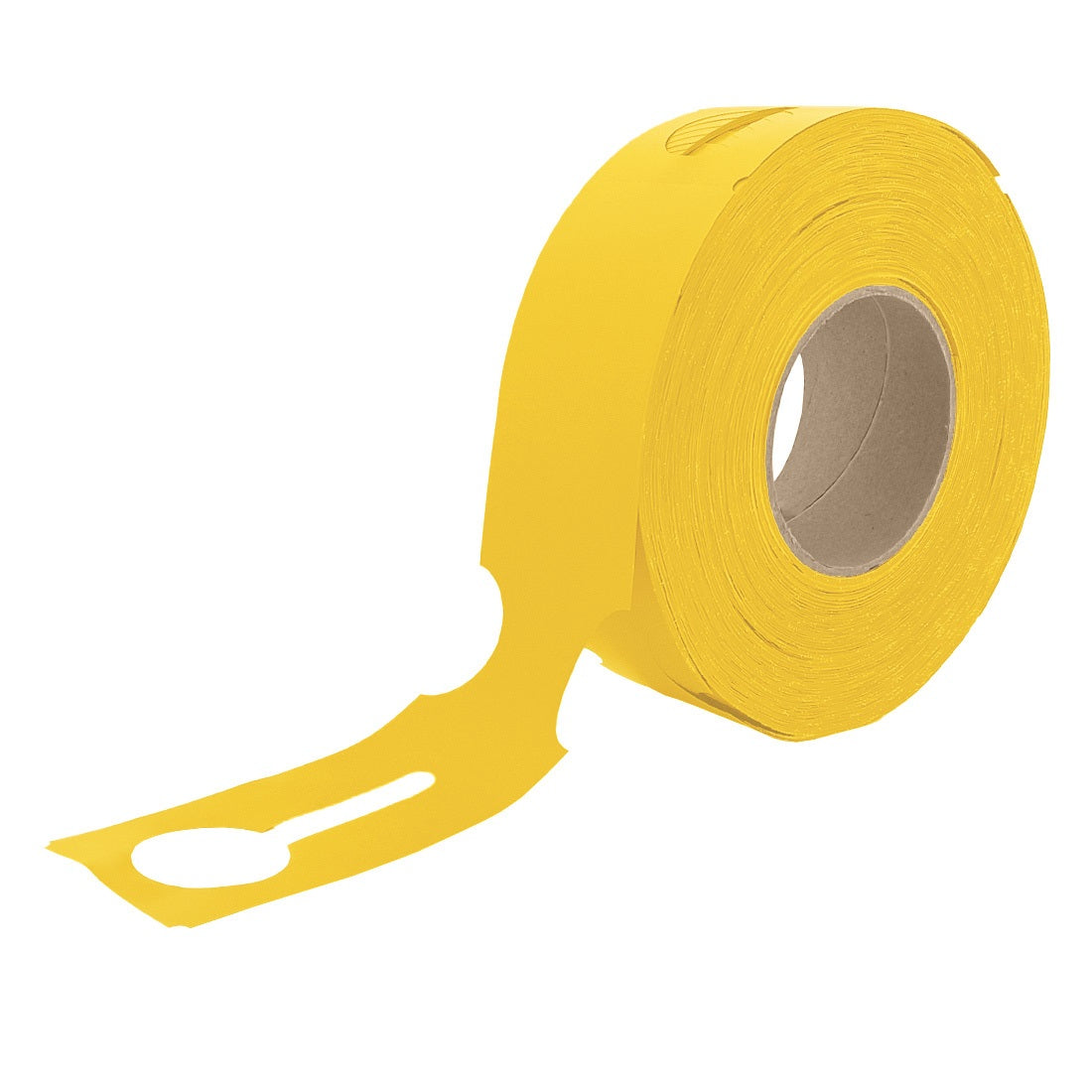 Large Lock Loop Tags Yellow For Thermal Transfer Printer