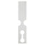 White Wrap Around Tags Extra Large For TT Printer