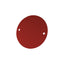 Red Anodised Aluminium Tags With Two Mounting Holes 50mm Diameter