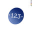 Round Coloured Aluminium Number Tags with Two Mounting Holes Left/Right 50mm