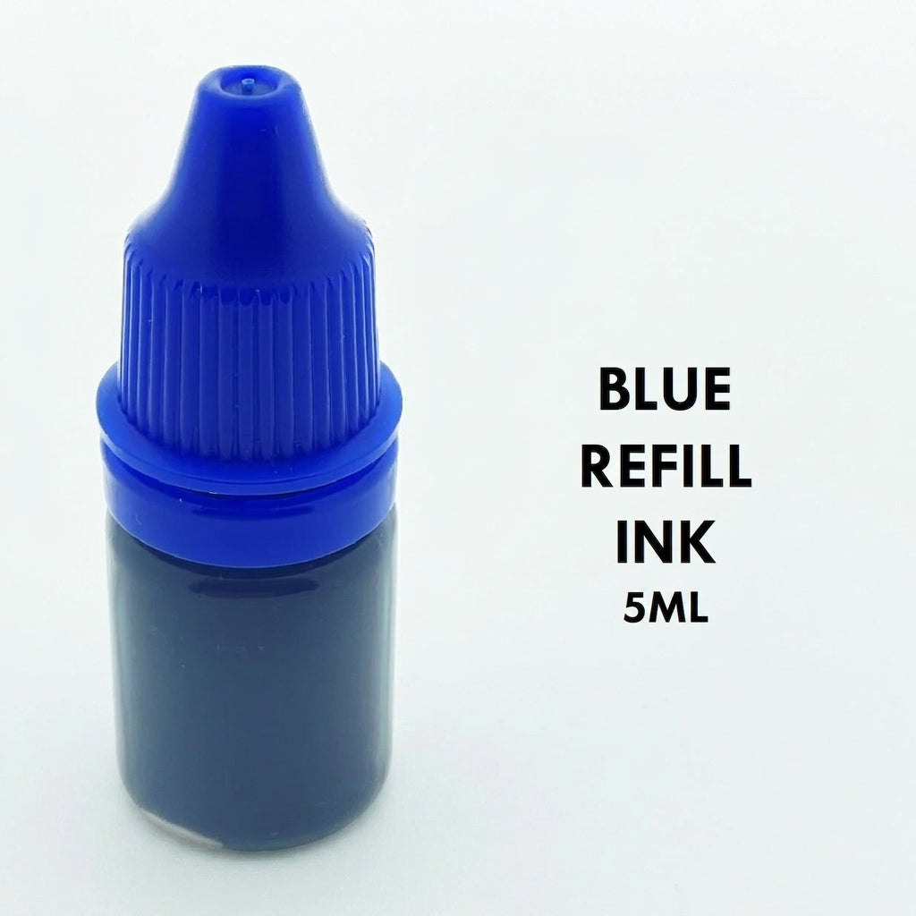 Blue Ink for Stamps 5ML Refill Bottle
