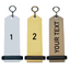 Classic Rectangle Aluminium Hotel Key Tags | 100x30mm | With Text and Number Engraving